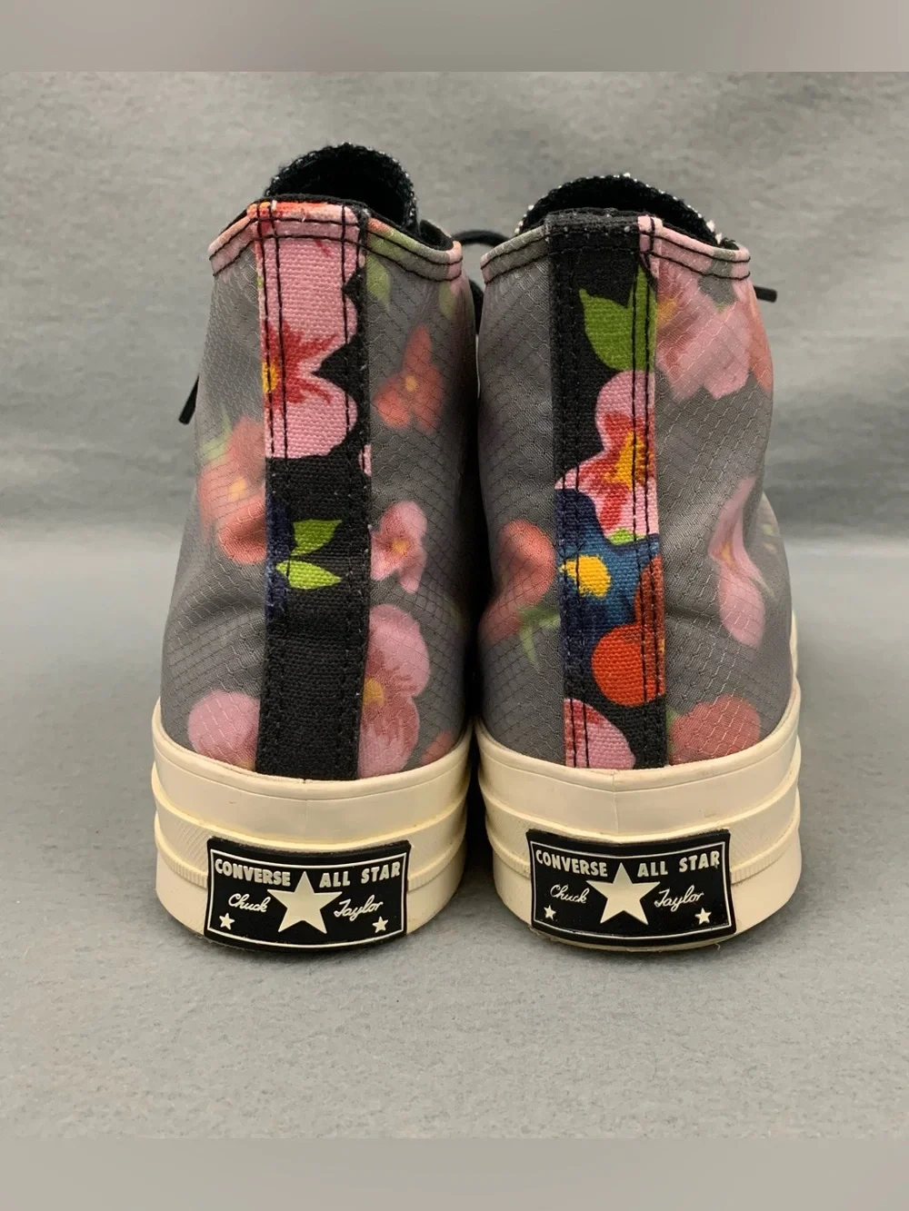 Converse Shoes Womens 8 Black Floral Chuck 70 Hi Top Sneaker Lace Up All Star